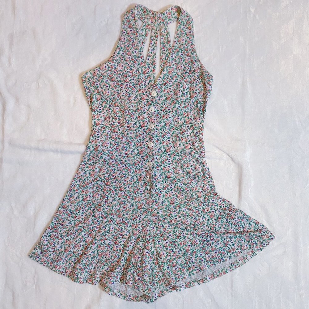 Vintage Floral Sporting Club Romper